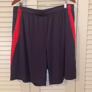Men’s 2XL Rebook grey with red accent running shorts